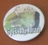 Button 37mm špendlík - Spišský hrad