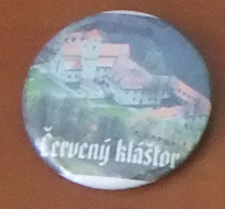 Button 37mm špendlík - Červený Kláštor