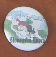 Button 37mm špendlík - Slovenská Ľupča
