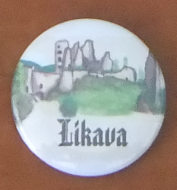 Button 37mm špendlík - Likava