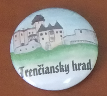 Button 37mm špendlík - Trenčiansky hrad