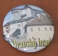 Button 37mm špendlík - Oravský hrad