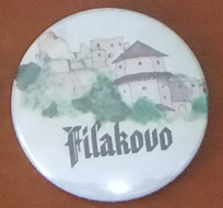 Button 37mm špendlík - Fiľakovo