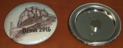 Magnetka - button 37 mm - Devín 2016