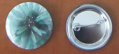 Button 37mm špendlík - Kvet 3