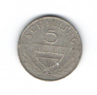 5 Schilling (rok 1969)