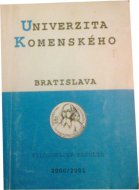 Univerzita Komenského Bratislava, filozofická fakulta 2000/2001